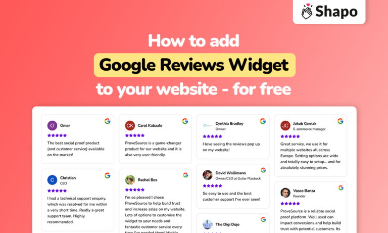 how to add google reviews embed to your website with shapo 768x461 1
