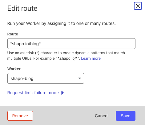 Cloudflare Workers routes for hosting wordpress blog on a subdirectory with webflow