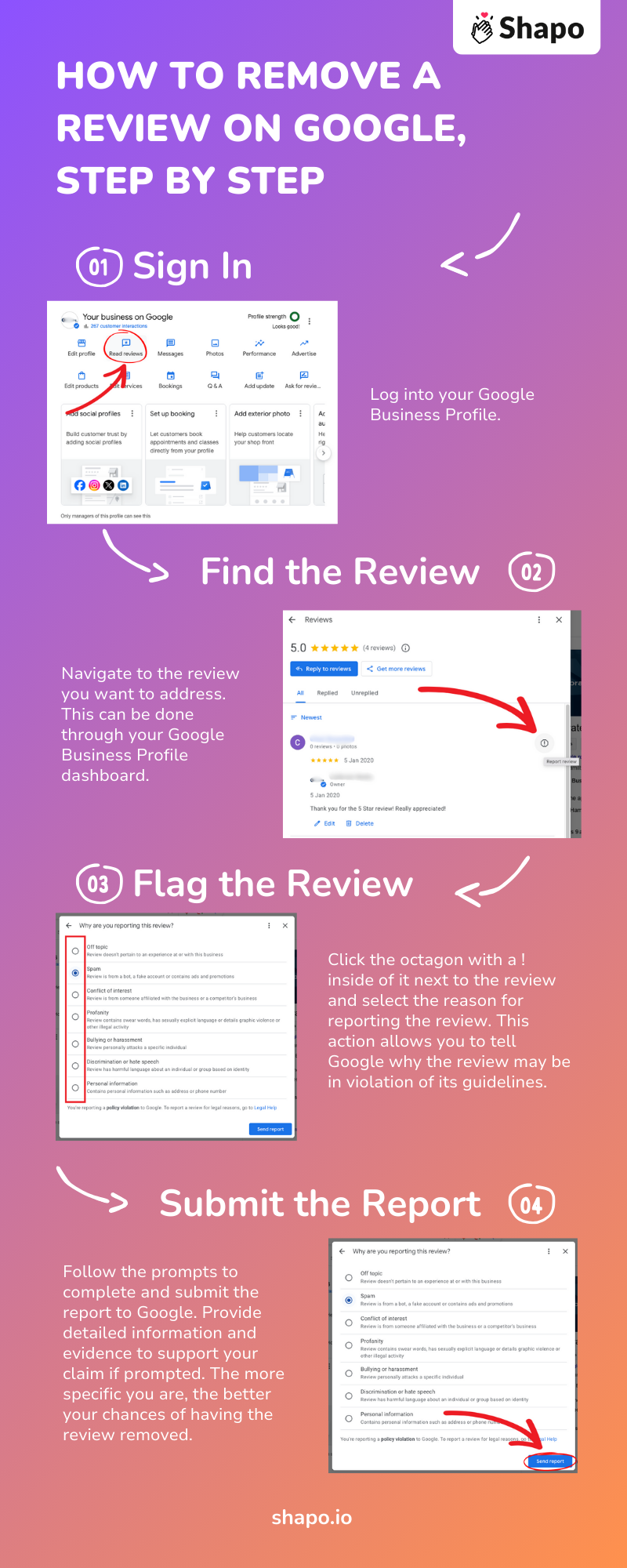 How to remove a review on Google, step by step