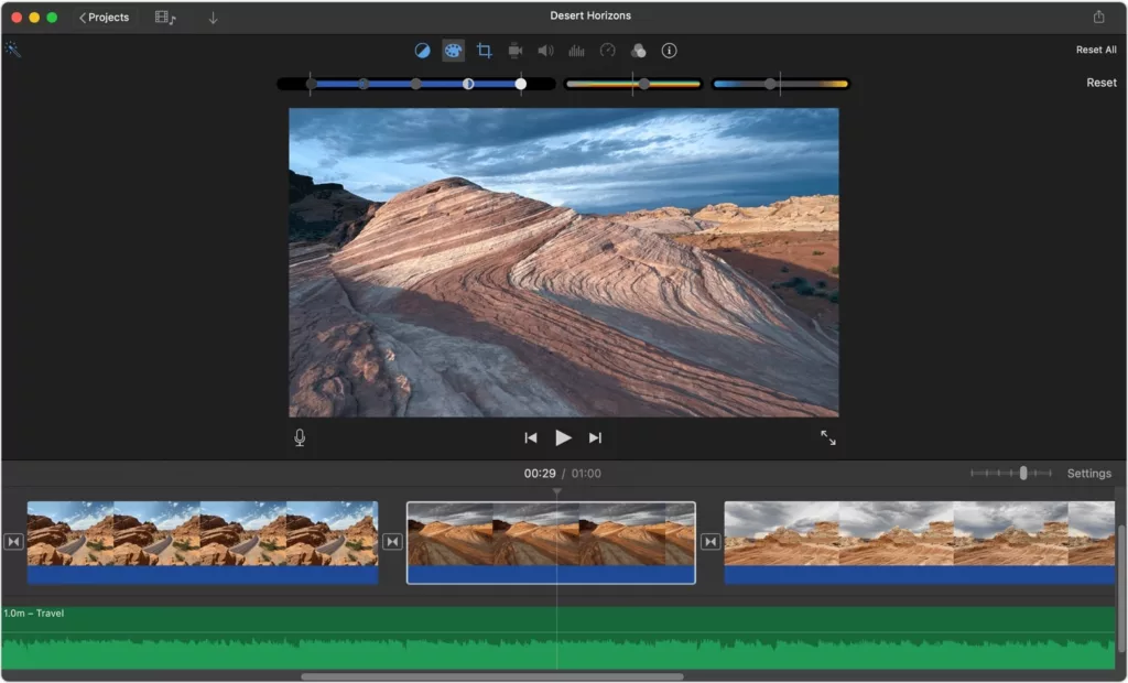 iMovie Color Correction 1