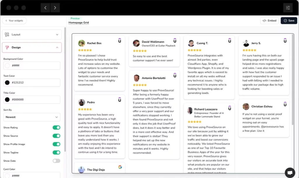 customize the review widget customize the review widget