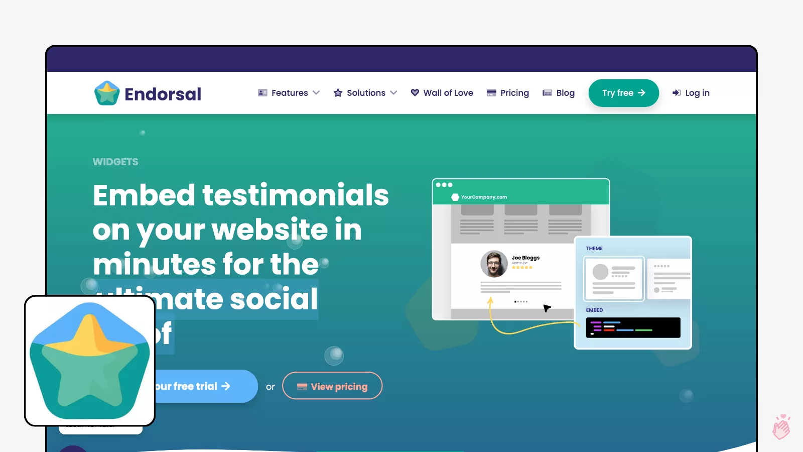 Endorsal Best Review Widgets for 2026 8