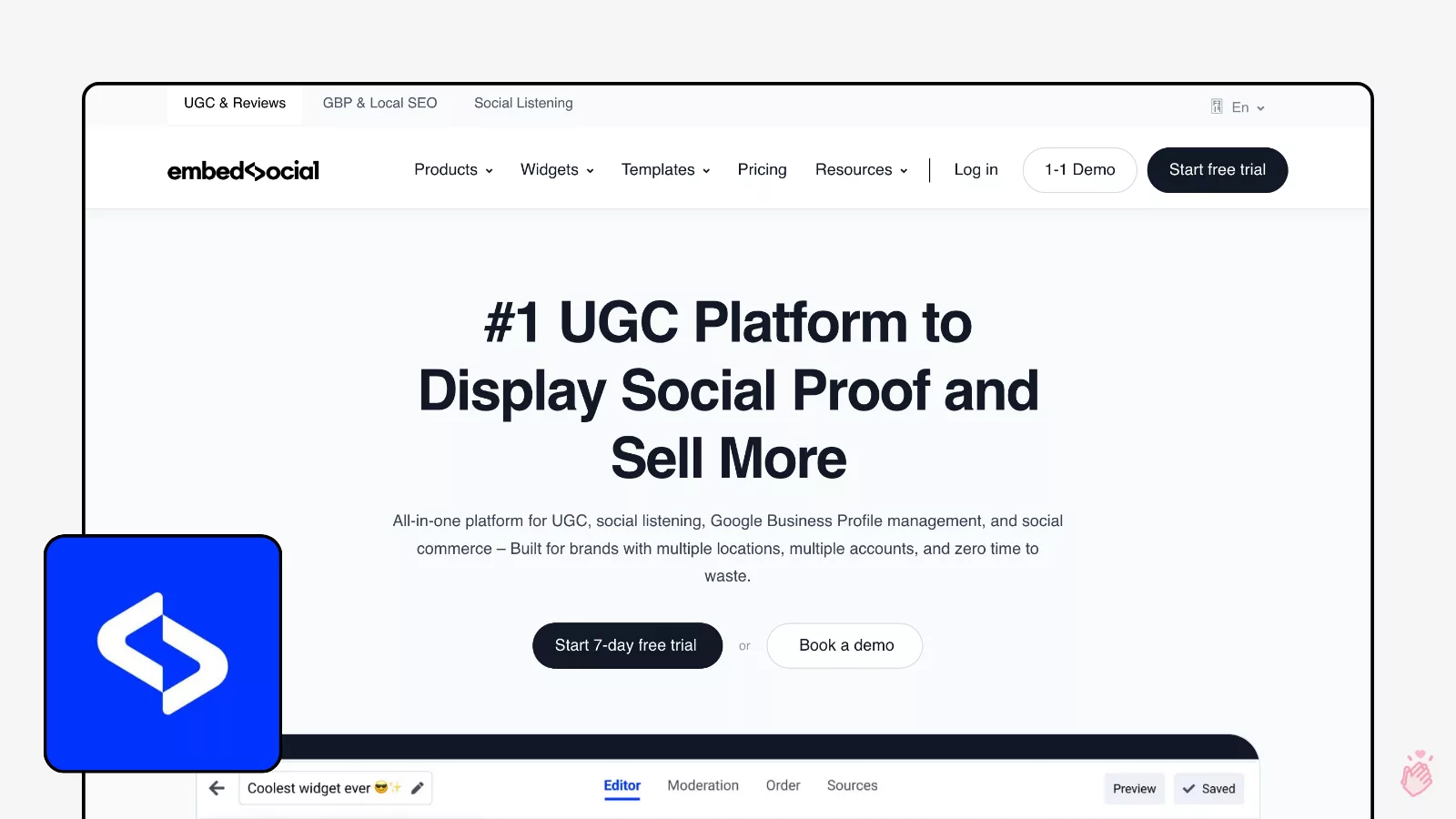 embedsocial Best Review Widgets for 2026 4