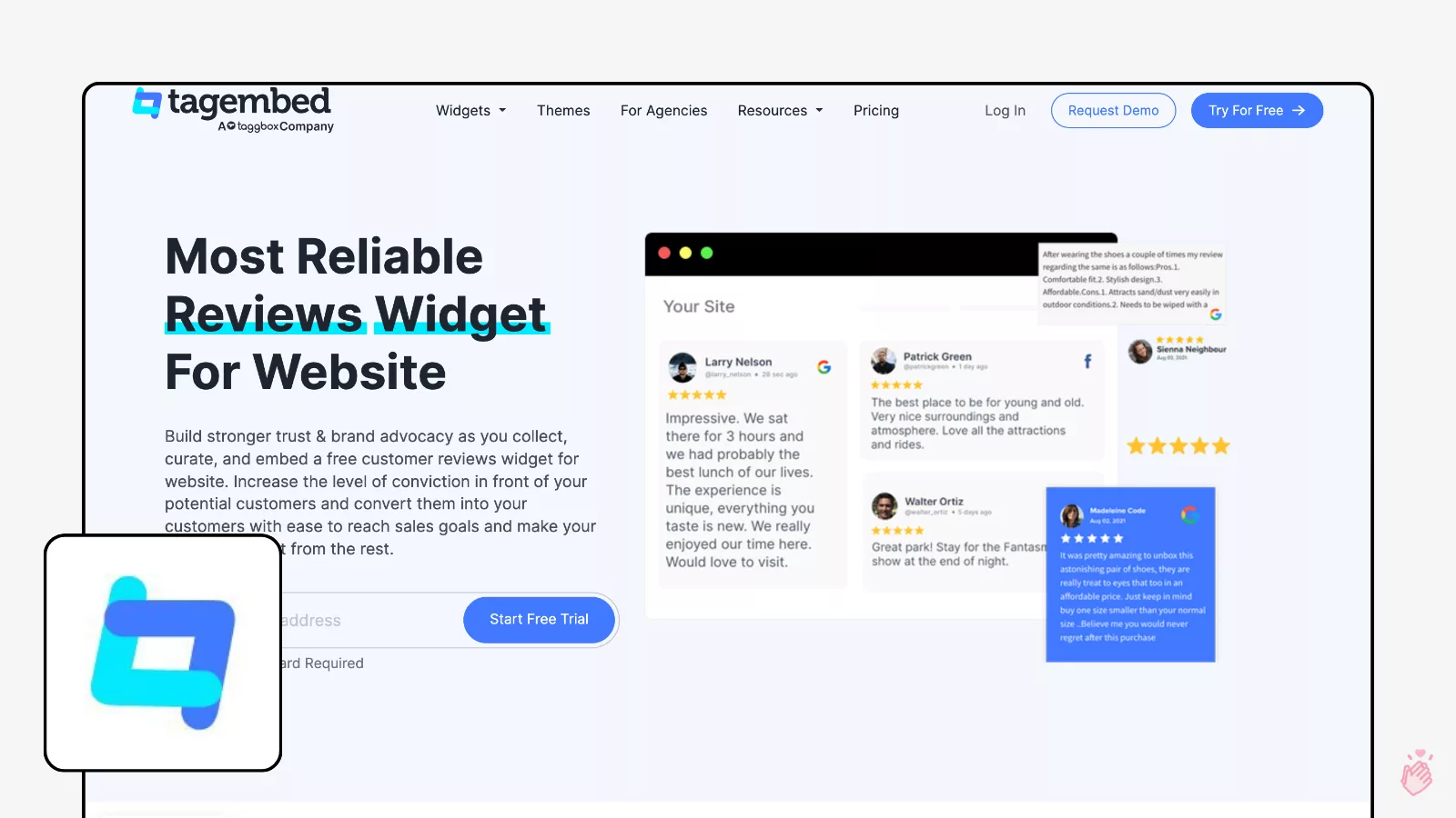 tagembed Best Review Widgets for 2026 9