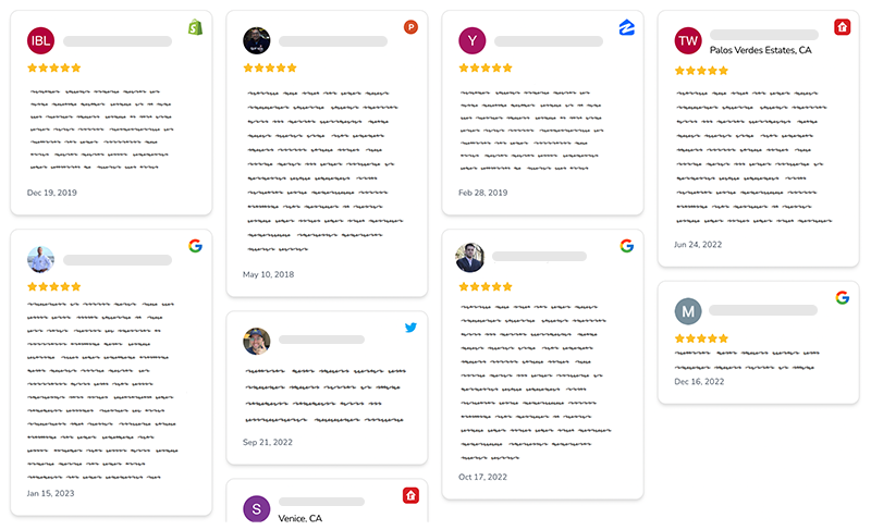 grid review widget example